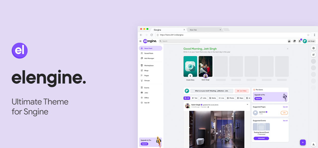 Sngine - The Ultimate PHP Social Network Platform - 3