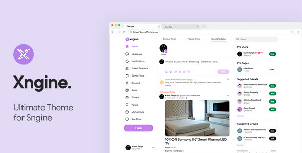 Sngine - The Ultimate PHP Social Network Platform - 4